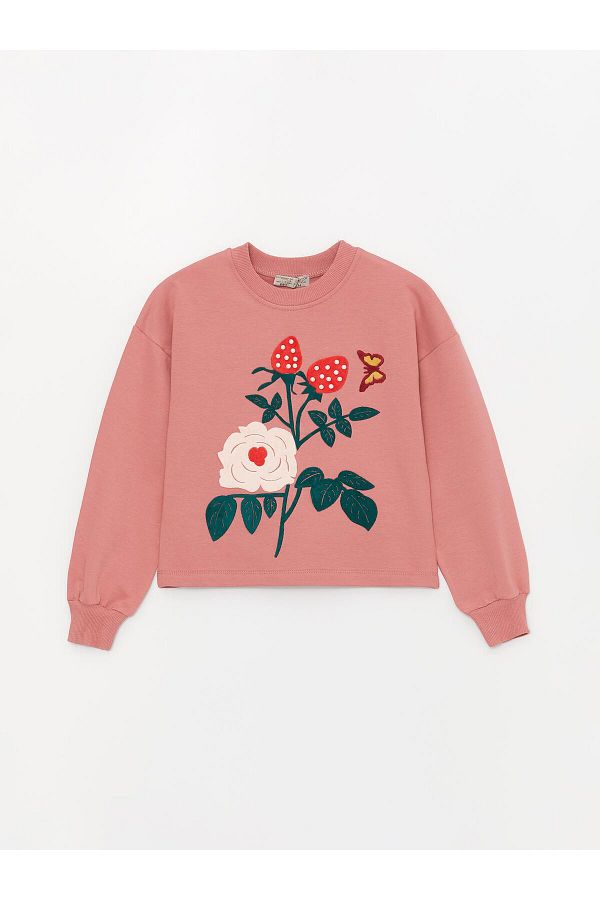 Little Star Girl s Rose Embroidered SweatShirt
