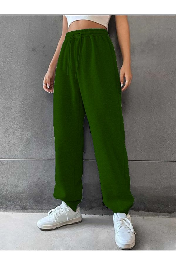 EYO Thick Winter Sweatpants with 3 Thread Raising Fleece Inside Elastic Cuffs Trendyol