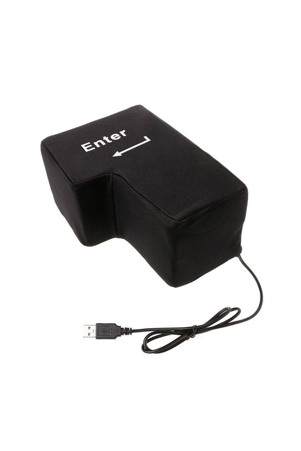 Shunmaii-Anti-Stress Computer Huge Enter Key Big Giant USB Keyboard Vent Button Pillow 1