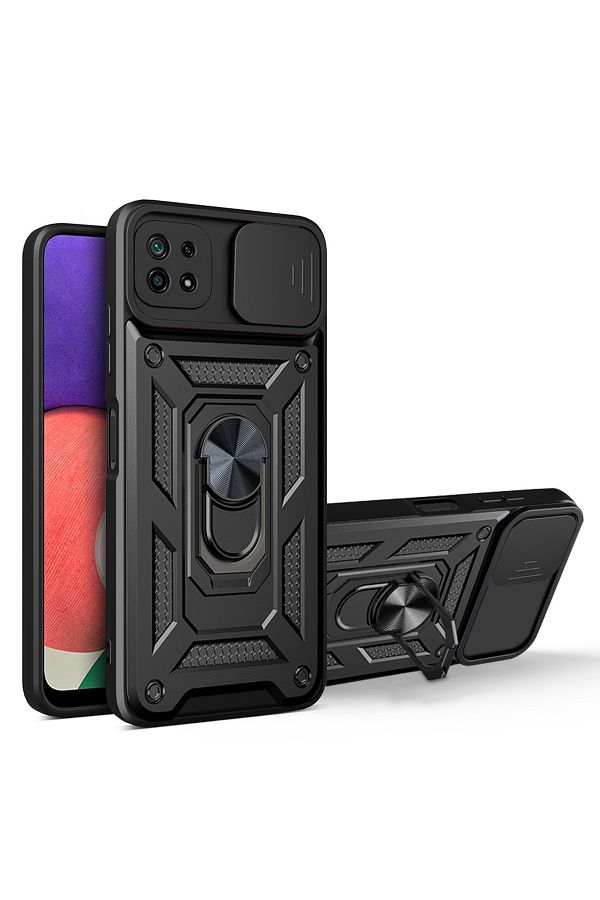 Choice-For Samsung A30 A30S black Shockproof Armor Case For Samsung Galaxy A25 A24 A23 A22 A22S A21 A21S A2 1