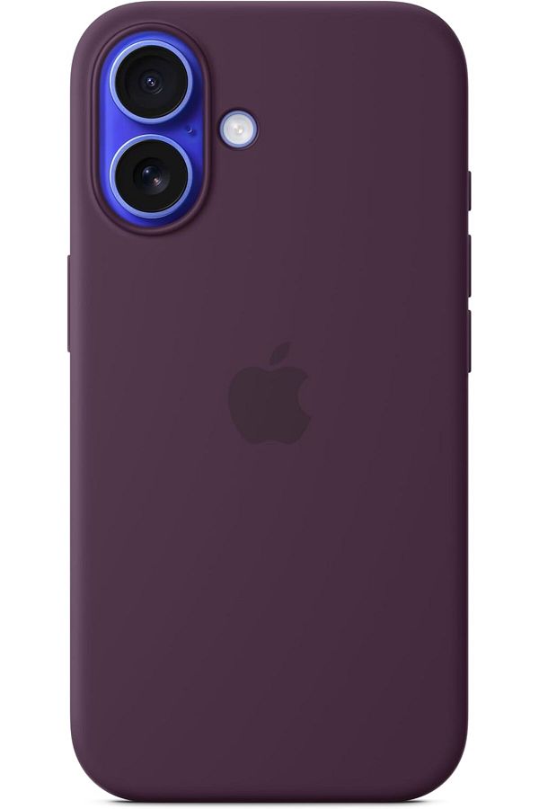 STOREMAX-Wdnkng Silicone Case for iPhone 16 with Magsafe - Red Plum Wo 1