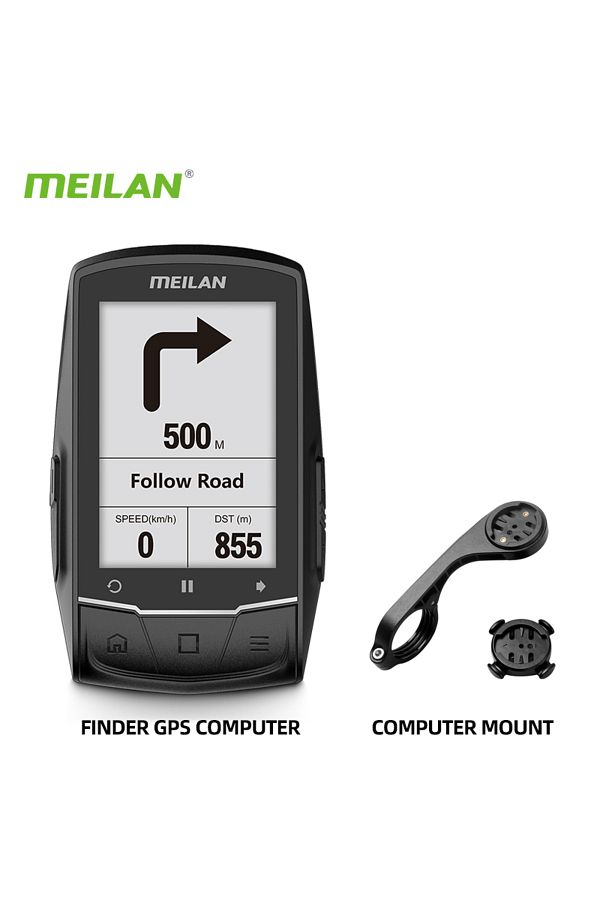 Choice MEILAN M1 Finder GPS Bike Computer 2.6 inch Big Screen Outdoor Cycling Wireless Navigation Bicycl. Trendyol