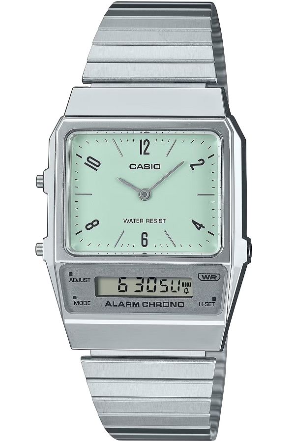 Casio-ساعة للجنسين، أنالوج-رقمي، طراز عتيق - AQ-800E-3ADF 1