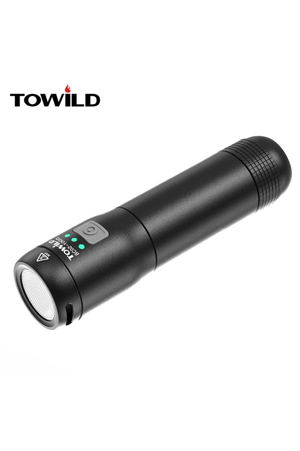 Bike light with replaceable 18650 battery outlet