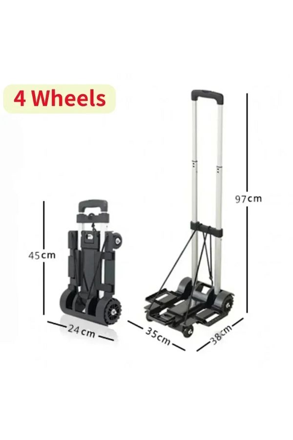 Choice Portable Folding Trolley Travel Luggage Cart Shopping Household Stall Cart Small Folding Folding Trendyol