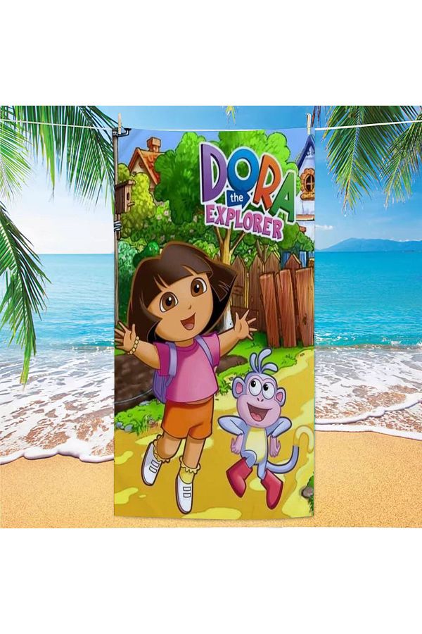 Choice 1PC Dora The Explorer Towel Microfiber Beach Towel Quick Dry Kids Beach Blanket Soft Unisex Campi. Trendyol