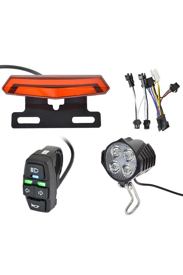 Choice E Bike Front Brake Rear Light Set 24V 48V Bike Rack Lamp with Horn Headlight Switch Electric Bicy. Trendyol