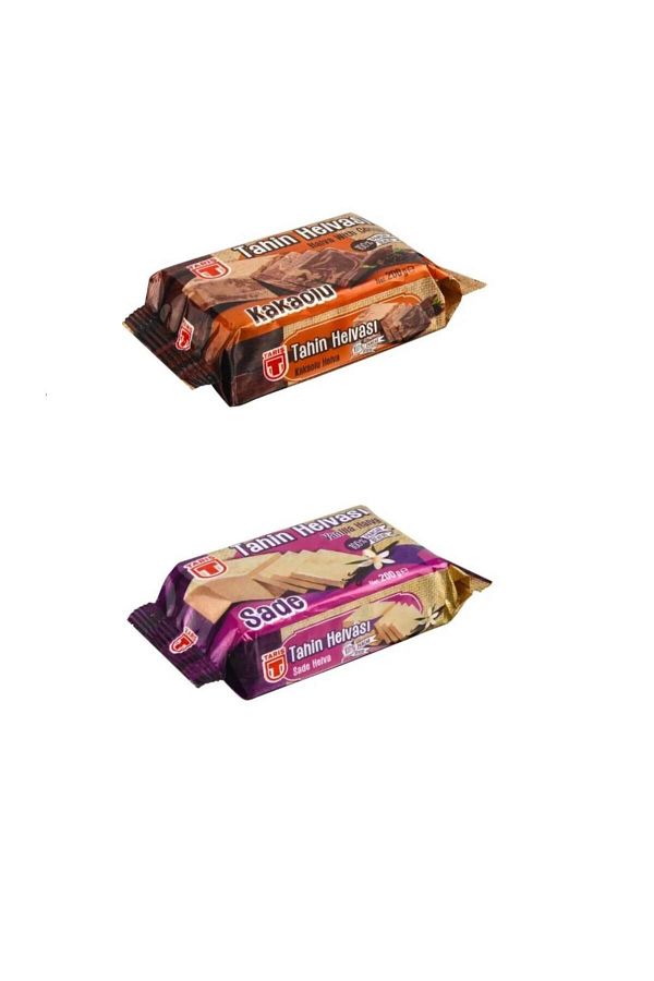 Tariş-400+400 Gr Tariş Halva with Cocoa and Plain 1