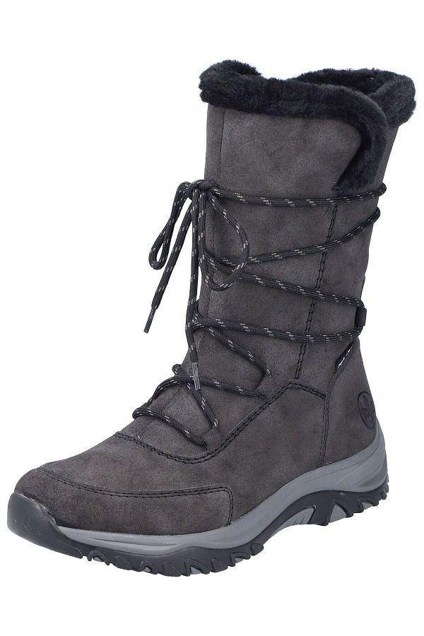 Rieker grey knee high boots top