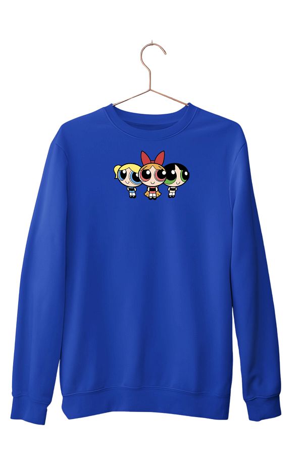 YAZO N Powerpuff Girls Printed Unisex Sweatshirt Crew Neck Long Sleeve Oversize Basic Clothing Trendyol