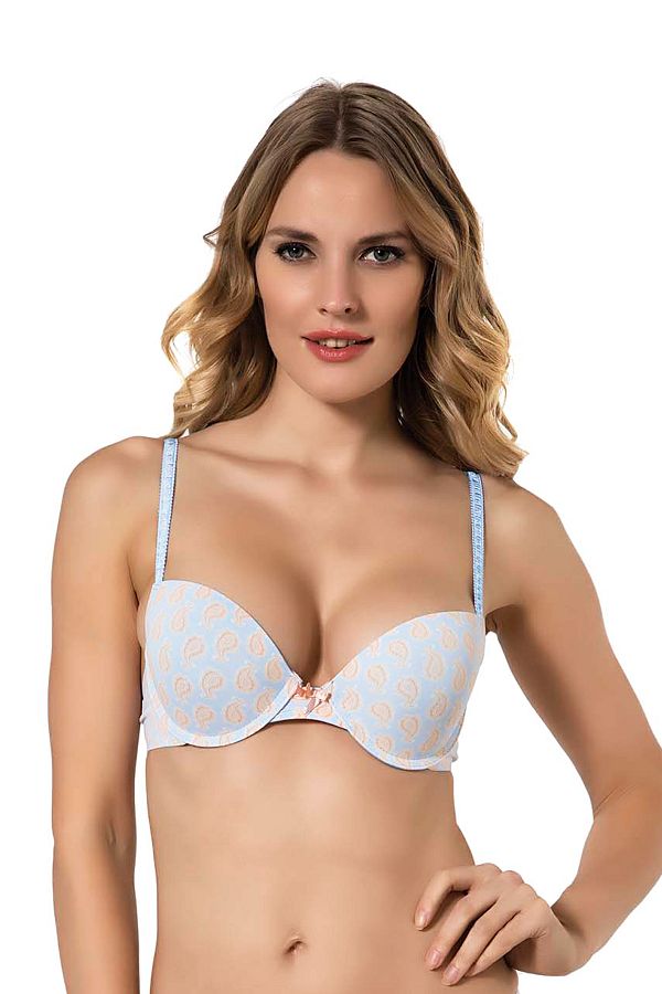 Maxpera-5034 Сутиен с банели и шарки без опора 1