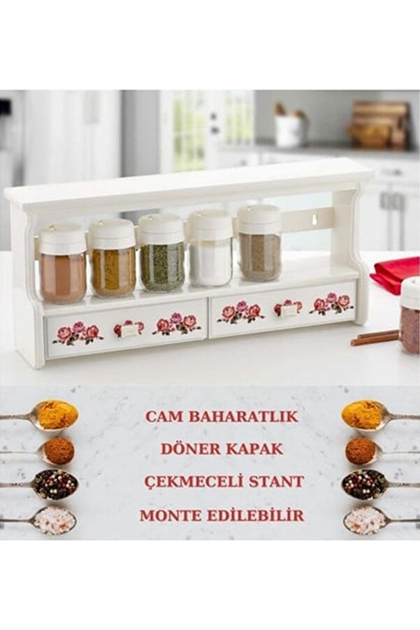 Özmet-Luxury 7-Piece Drawers Spice Set 1