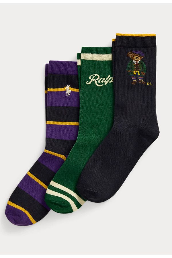 Ralph Lauren Polo Bear Crew Socks 3 Pack Trendyol