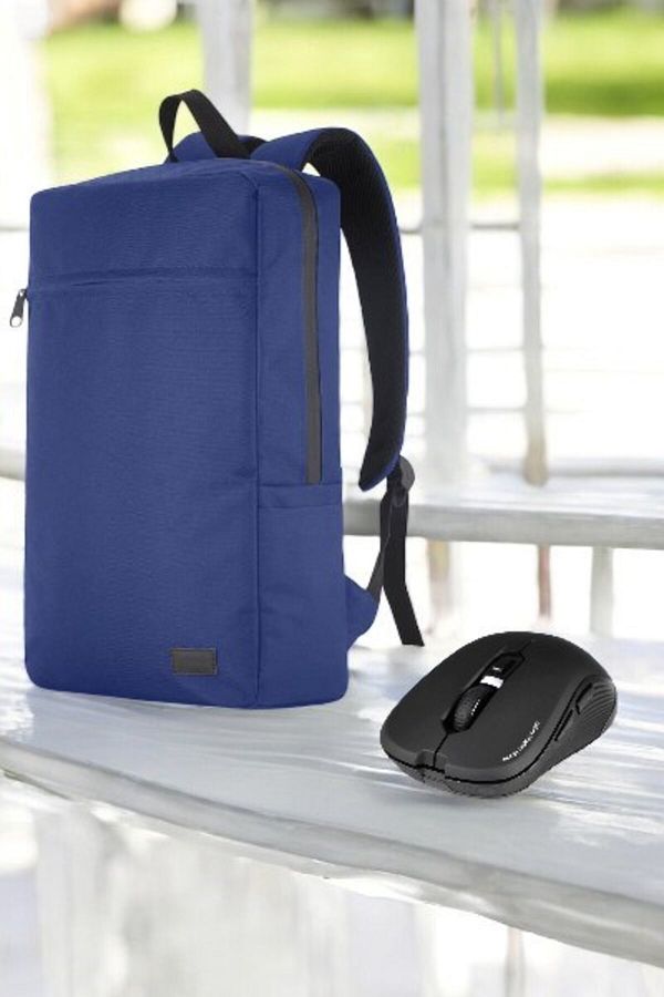 Classone-Mila Pr-Ek101 15.6' Waterproof Fabric - Zippered Notebook Backpack and Wireless Mouse 1