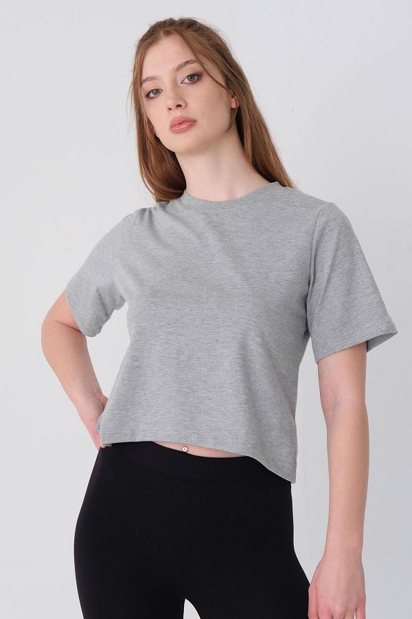 Addax-Basic-T-Shirt mit Rundhalsausschnitt P1002-e8 1