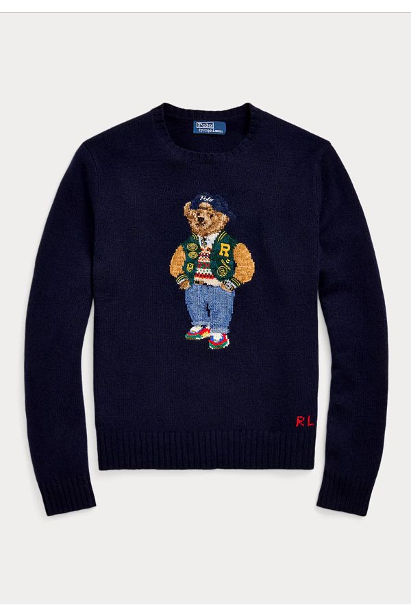 Ralph lauren teddy bear jumper 2025