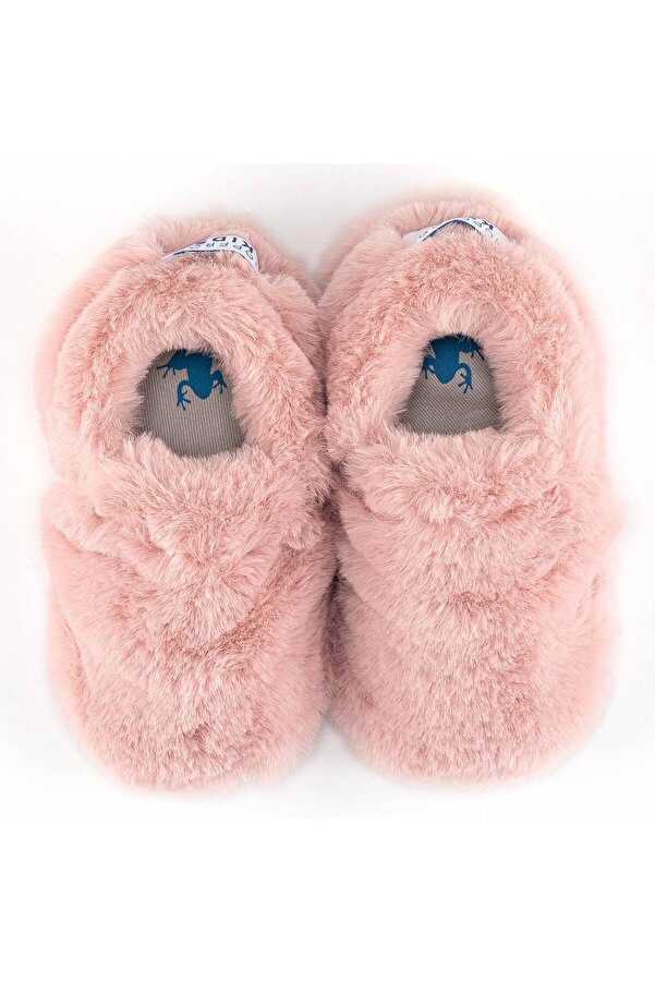 HOPFRÖG Furry Furry Pembe Kürk Barefoot Patik (HEDİYE SETİ)