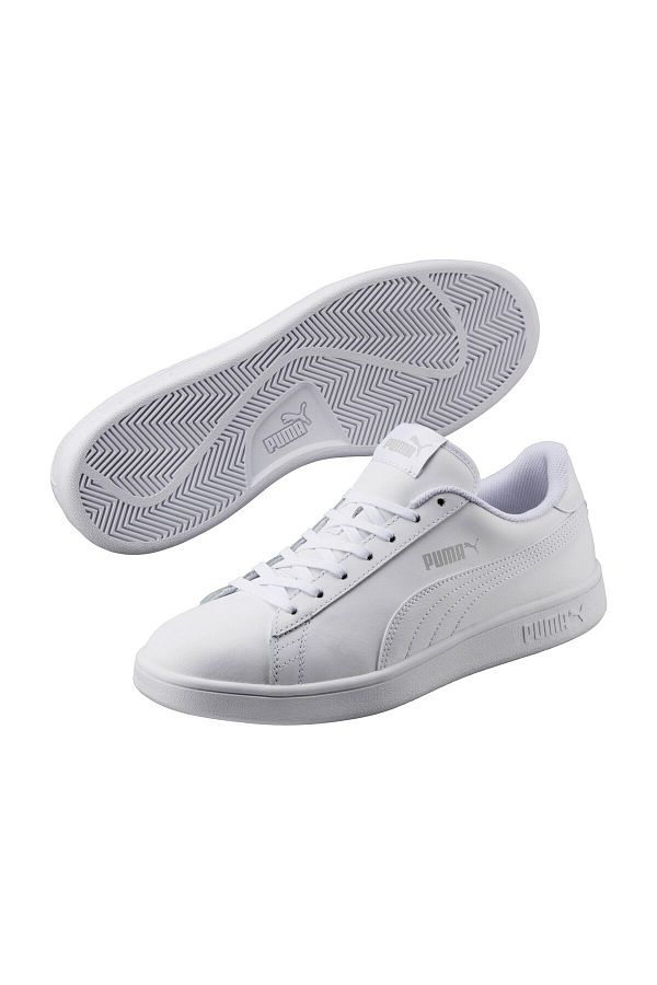 Puma Smash V2 L White White Unisex Leather Sneaker 100323983 Trendyol