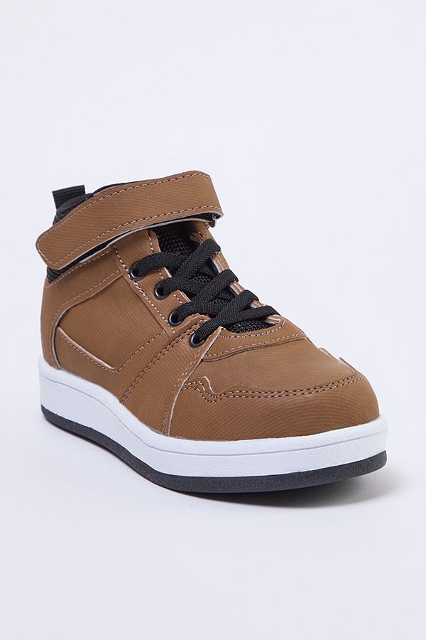 Trendyol Shoes Black Velcro Trekking Little Boy Kids Sneakers Takaw25Sn00026