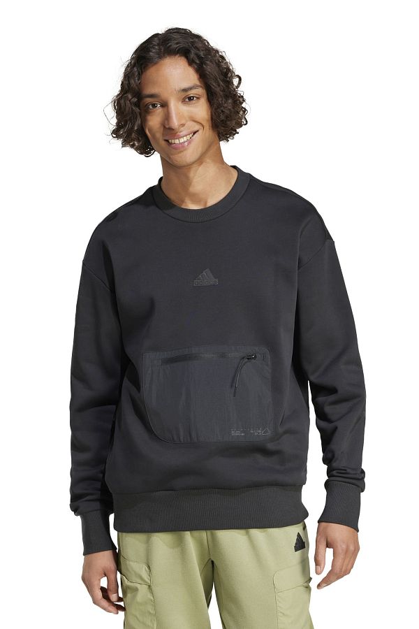 adidas Sweatshirt Black Fitted Trendyol