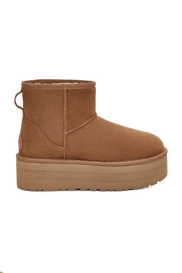 UGG W Classic Genuine Leather Mini Platform Boat Boots 1134991