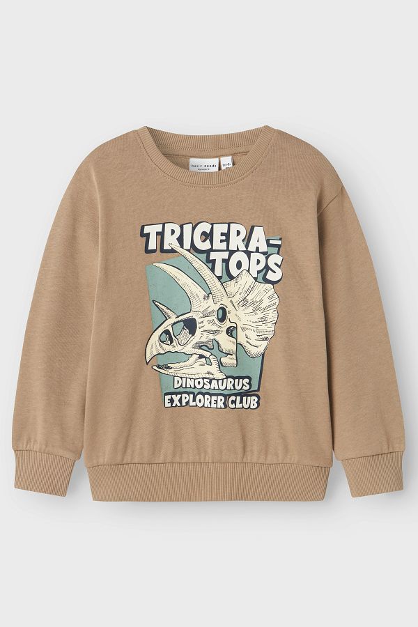 name ıt-NMMVILDAR LS NREG SWEATBRU – Herren-Sweatshirt 1