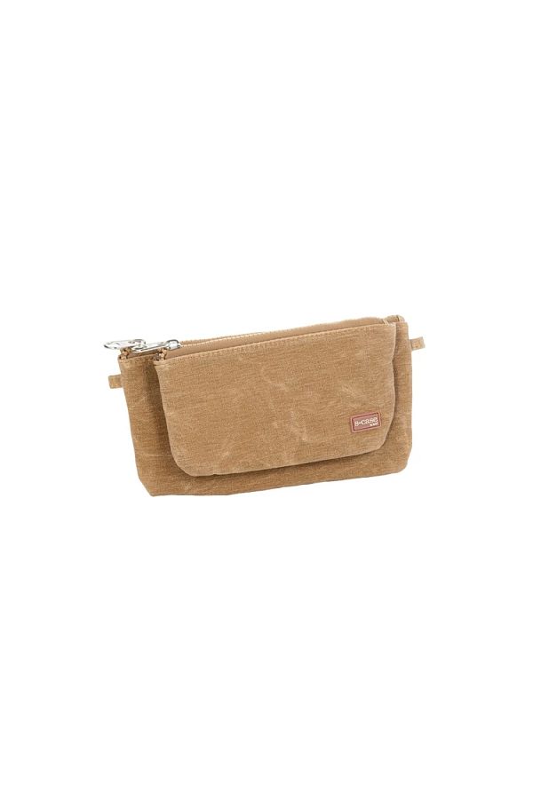 Serve-Cinnamon Color S-case Model 2 Waxed Canvas Handbag 1
