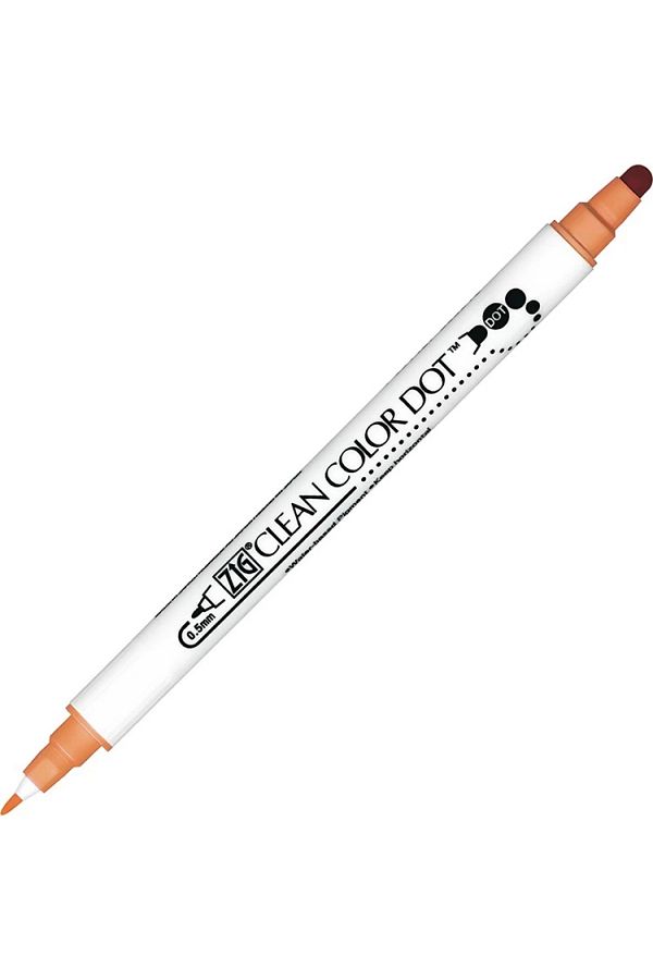 Zig-Clean Color Fawn Dot Pen - Double Tip Tc-6100 064 1