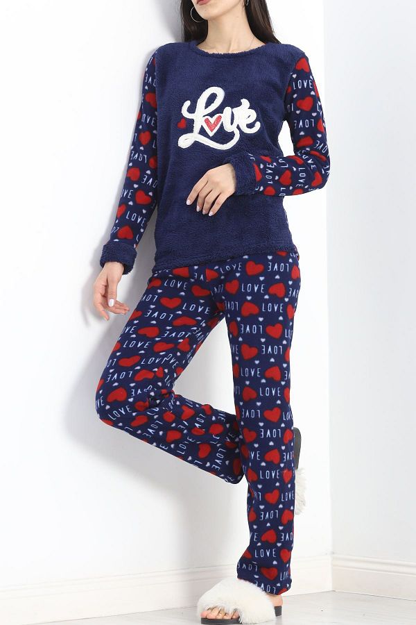TWOX Laci Sbn Women s Fleece Pajama Set Trendyol
