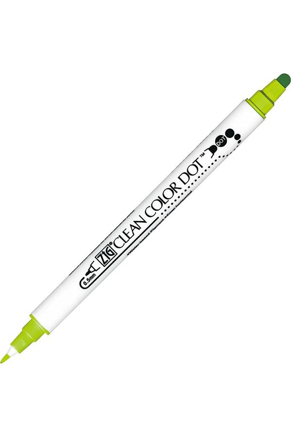 Zig-Clean Color Double Ended Point Pen Tc-6100 402 Kiwi 1
