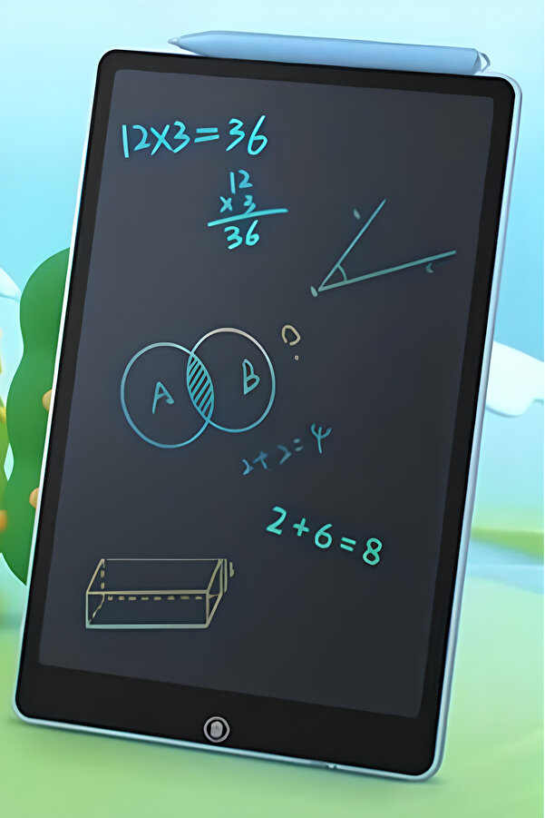Factorial Dijital Yazı Tahtası LCD Ekran Dokunmatik Kalemli Çocuklar İçin Çizim Grafik Tableti Yaz Sil Tahtası