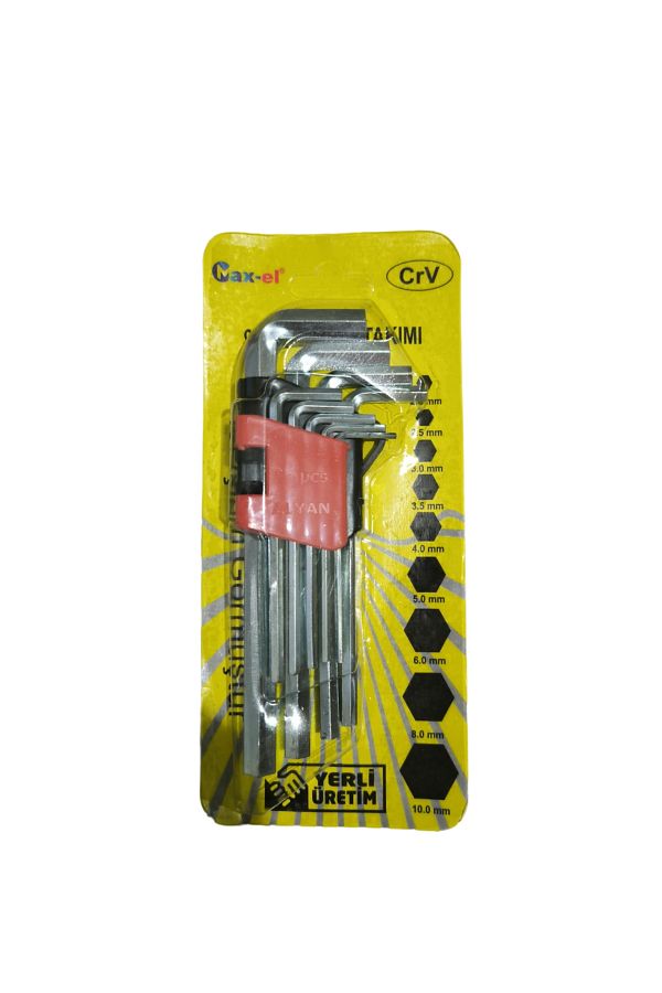 Maxel-Max-El 9 Piece Long Allen Key Set 1
