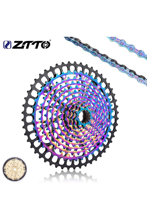 ZTTO MTB 11 Speed 9 50T XD Cassette Lightweight 11speed Pro ULT Golden Rainbow 372g Steel Durable. Trendyol