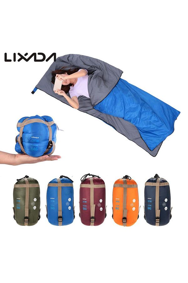 LIXADA 190 75cm Camping Envelope Sleeping Bag Ultralight Travel Mini Lazy Bags With Compression B. Trendyol