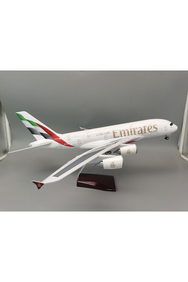 Choice 1 160 Airbus A380 UAE Emirates 18 inchs Large Model Diecast Airplane Model Kits with Stand Airlin. Trendyol
