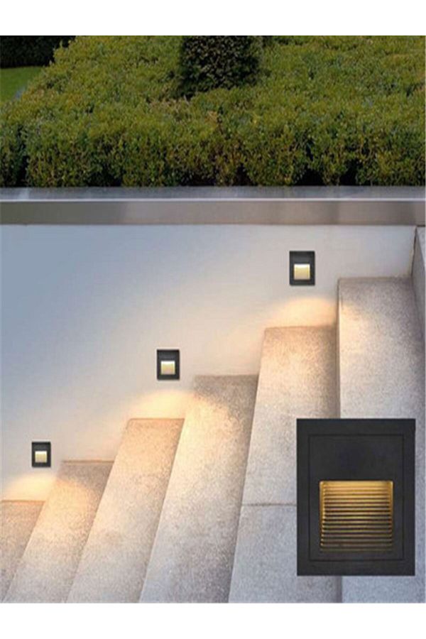 Recessed stair lights indoor discount