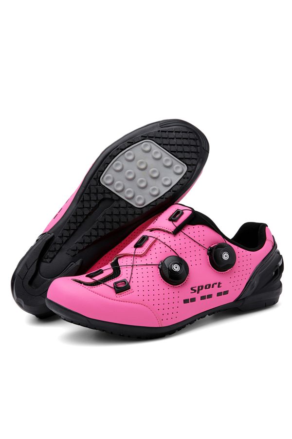 Pink bike shoes top