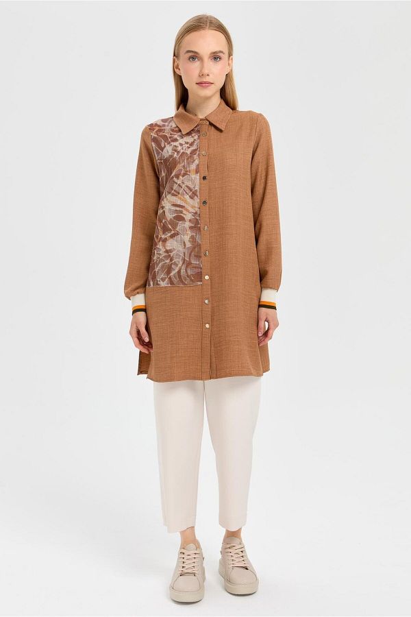Esswaap-Camel Tunic - Mesh Detailed 1