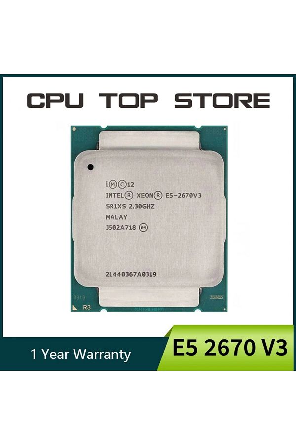 Choice-Intel Xeon E5 2670 V3 2.3GHz 12-Core 120W LGA 2011-3 SR1XS 2670V3 processor 1