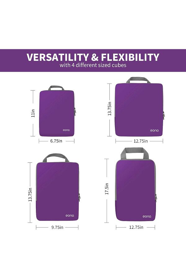 EONO Travel Luggage Organizer Set Compression Packing Cubes Trendyol
