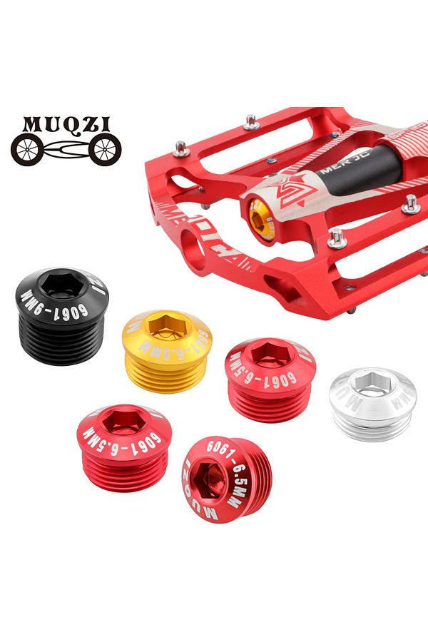 MUQZI 2PCS Bicycle Pedal Cover M14 MTB Road Bike Pedal Dust Screw Aluminum Alloy Pedal Bolt Cycli. Trendyol