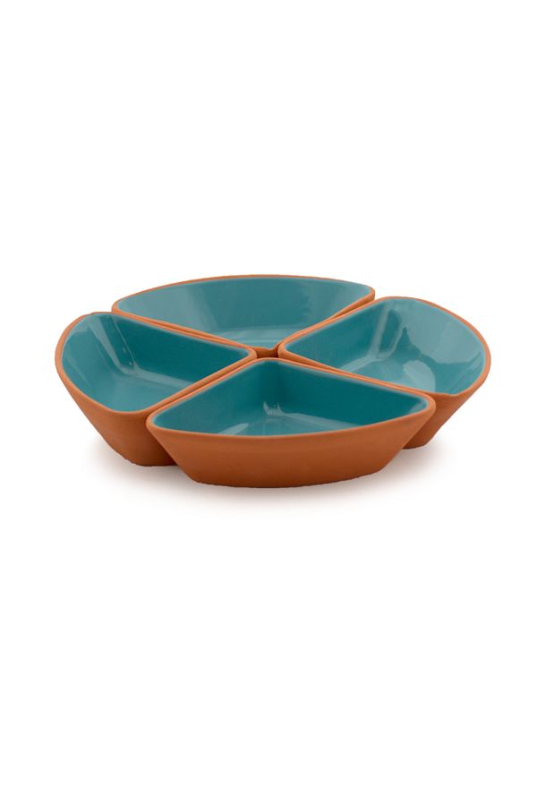 Viapot-4 Pieces Clover Bowl for Breakfast - With Glazed Inside 1
