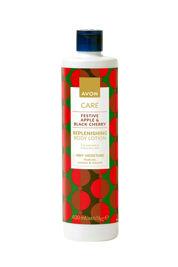 AVON-Care Festive 400 ml Refreshing Body Lotion - Containing Apple and Black Cherry 1