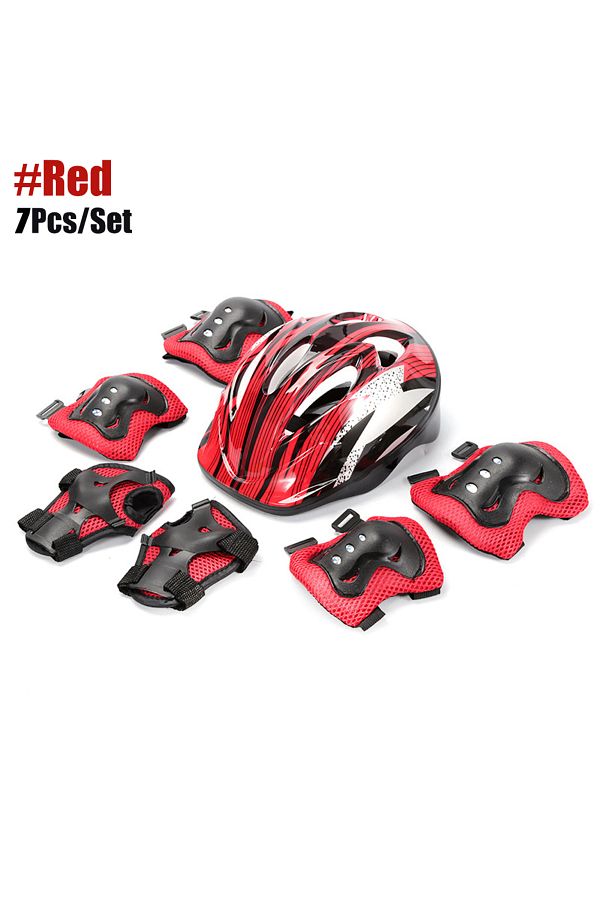 Choice Kids Helmet Adjustable with Sports Protective Gear Set Knee Elbow Wrist Pads for Boys Girls Cycli. Trendyol