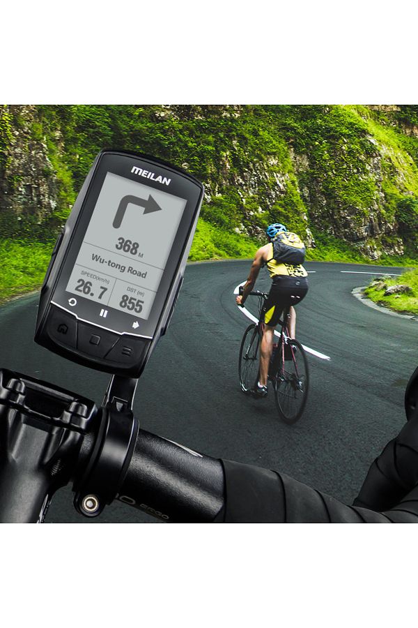 Choice MEILAN M1 Finder GPS Bike Computer 2.6 inch Big Screen Outdoor Cycling Wireless Navigation Bicycl. Trendyol