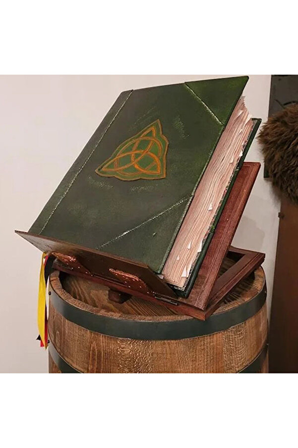 Choice 1pc Book Of Shadows Green Cover Bound Blank And Lined Journal