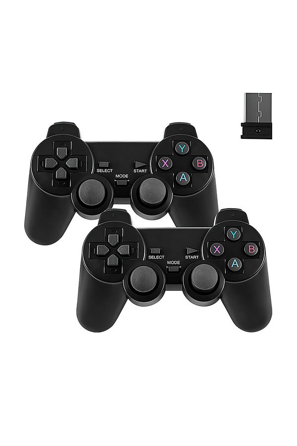ALLOYSEED-64GB 2.4G Game Controller with Receiver Wireless Gamepad 3D Rocker Home TV Mini Game Console Cont... 1