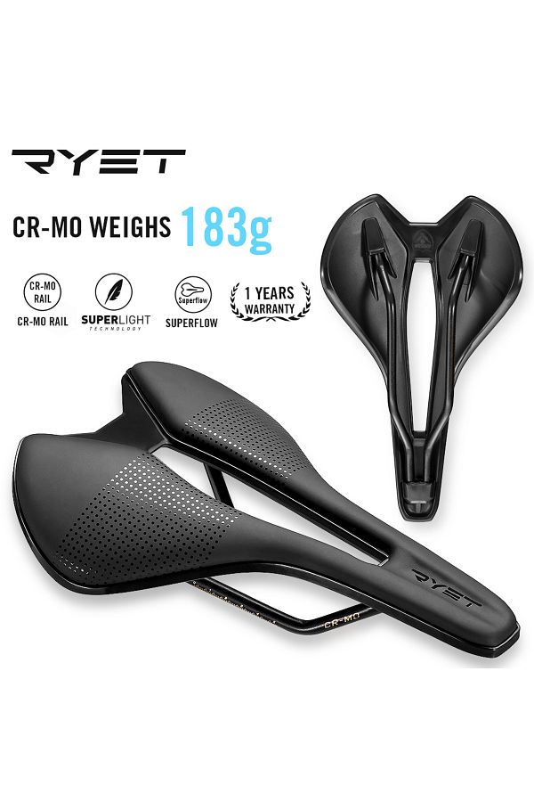 RYET Full Carbon Bike Saddle Ultralight Oval Carbon Rails Seating Saddles Superflow Road Bicycle Trendyol