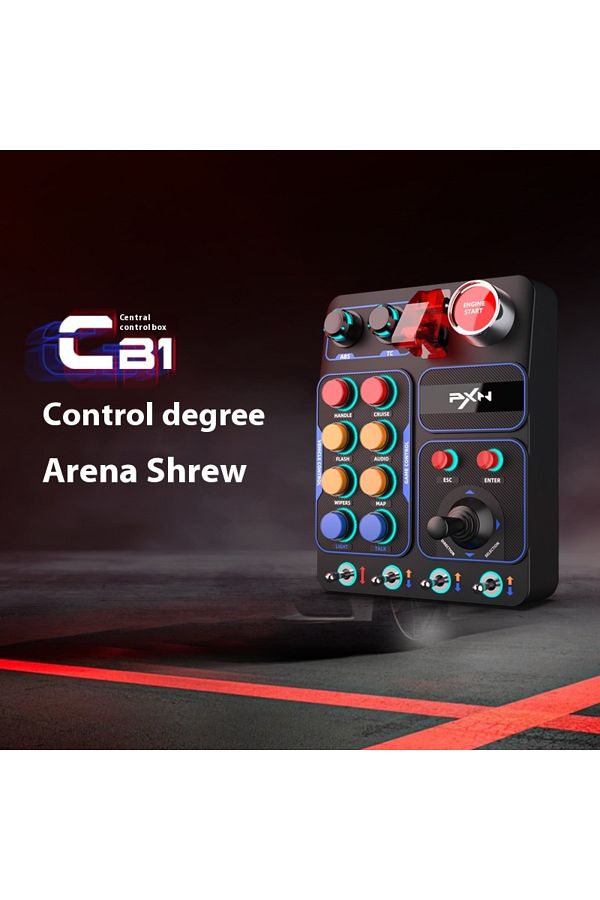 Choice-PXN CB1 Racing Simulator Multifunctional Key Control Box Central Control Box Customized RGB EURO ... 1