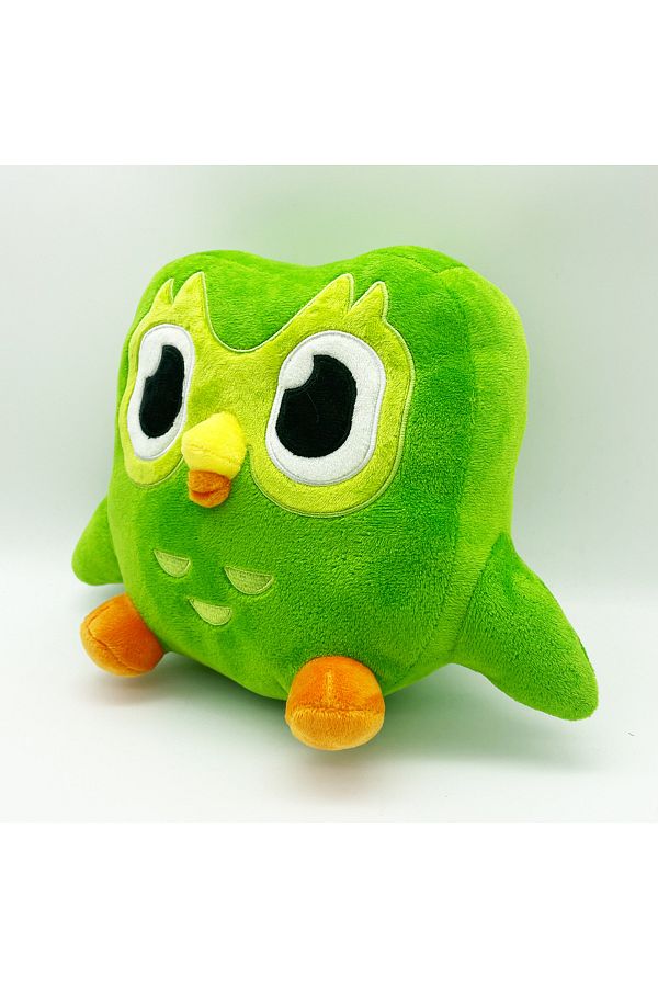 Choice-27cm Duolingo Owl Plush Toy Green Owl Doll Soft Stuffed Duo Plushie Of Duo The Owl Cartoon Anime Ani 1